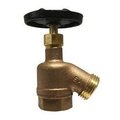 Midland Metal Garden Valve, Bent Nose, 12 Nominal, FNPT x MGH End Style, Heavy Brass Body, Cast Iron HandleNeop 942100